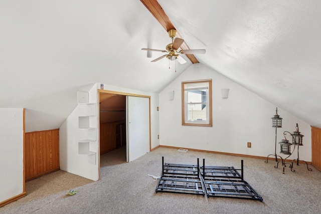 4227 W Concordia Ave, Milwaukee, WI 53216 - bonus room with carpet floors, vaulted ceiling, and a ceiling fan