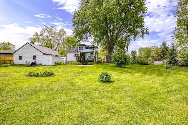 25 E 1st St, Clintonville, WI 54929 - view of yard with a deck