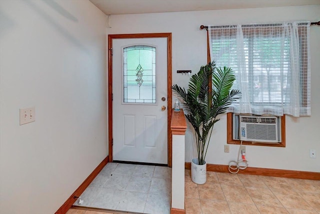 887 Kottke Dr Unit 887, Madison, WI 53719 - foyer entrance with baseboards and cooling unit
