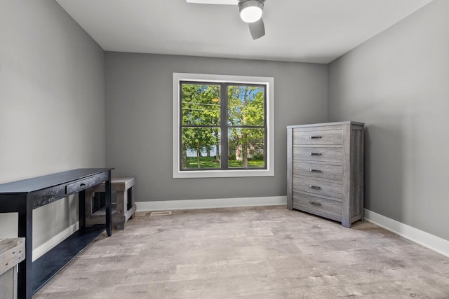 9435 402nd Ave, Genoa City, WI 53128 - unfurnished bedroom featuring wood finished floors and ceiling fan