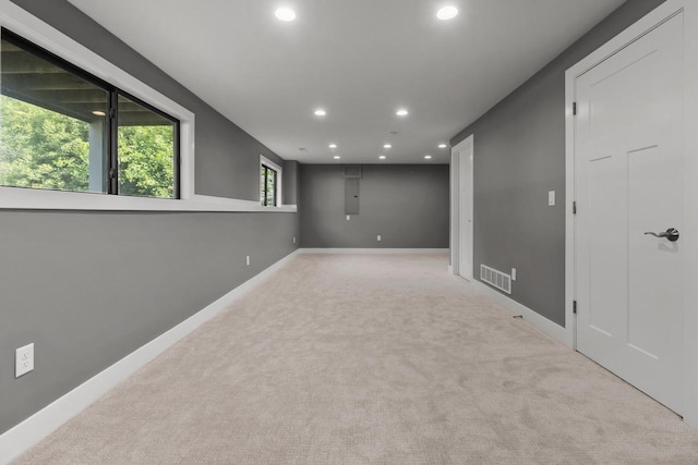 9435 402nd Ave, Genoa City, WI 53128 - below grade area with recessed lighting and carpet