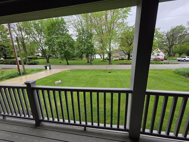 9435 402nd Ave, Genoa City, WI 53128 - wooden terrace with a lawn