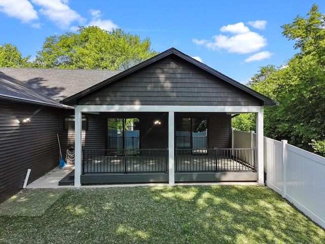 9435 402nd Ave, Genoa City, WI 53128 - rear view of house with a patio