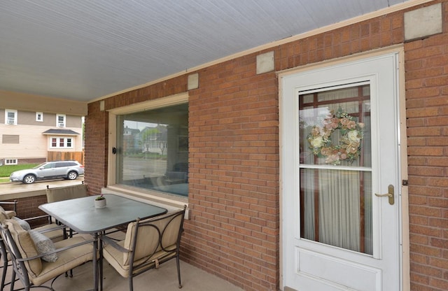 3524 Washington Ave, Racine, WI 53402 - balcony with outdoor dining space