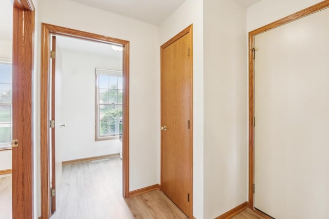 24434 88th St, Salem, WI 53168 - corridor with light wood-style flooring and baseboards