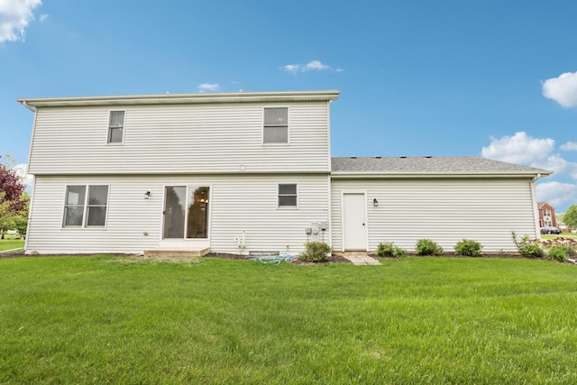 24434 88th St, Salem, WI 53168 - rear view of property with a lawn