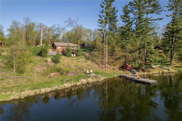1949 E Little Blake Lake Ln, Luck, WI 54853 - dock with a water view