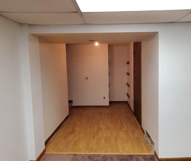 400 Old Indian Trl, Deforest, WI 53532 - hall with light wood-type flooring and baseboards