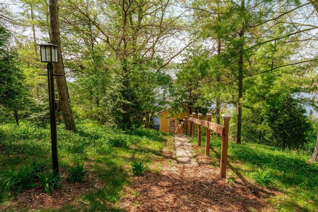 W6641 N Lakeshore Dr, Elkhorn, WI 53121 - view of yard with stairway