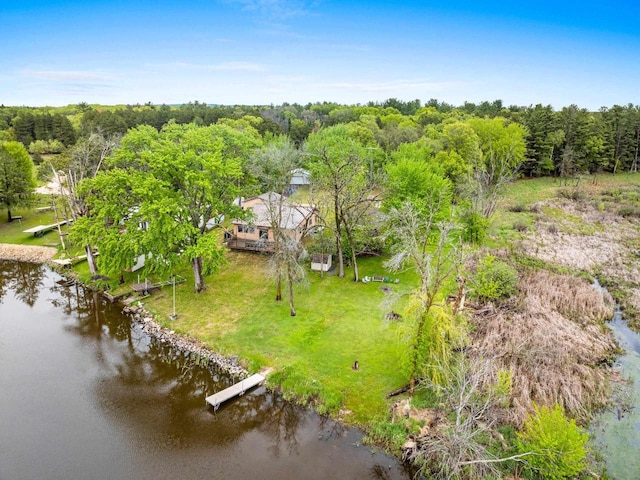 N5101 Lueck Ln, Princeton, WI 54968 - view of subject property with a large body of water and a heavily wooded area