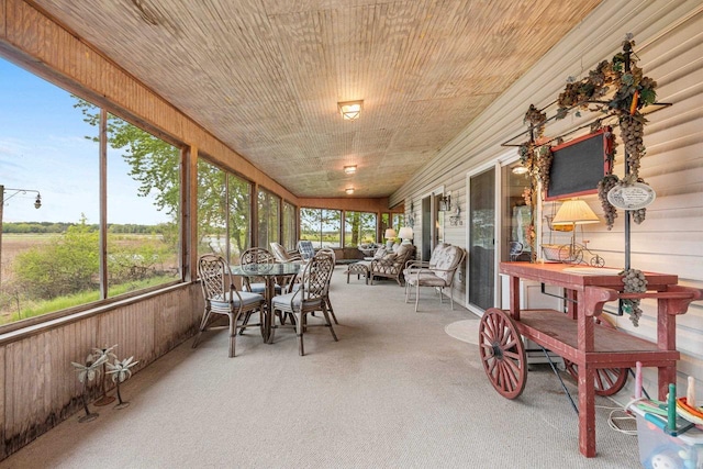 N5101 Lueck Ln, Princeton, WI 54968 - sunroom / solarium featuring plenty of natural light