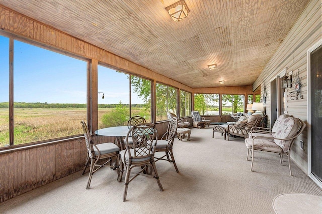 N5101 Lueck Ln, Princeton, WI 54968 - sunroom / solarium featuring a view of rural / pastoral area