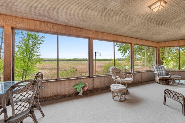 N5101 Lueck Ln, Princeton, WI 54968 - sunroom featuring a rural view