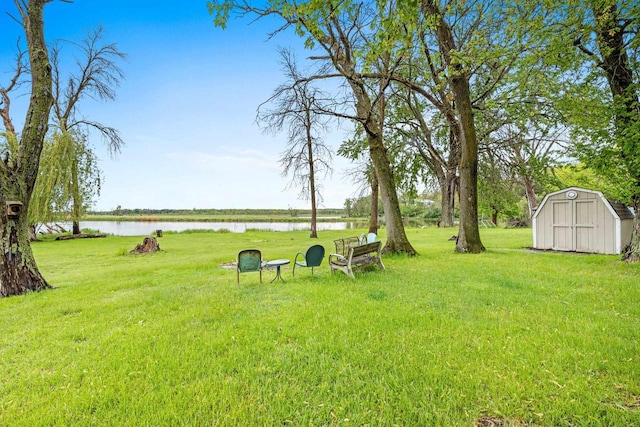 N5101 Lueck Ln, Princeton, WI 54968 - view of grassy yard featuring a water view
