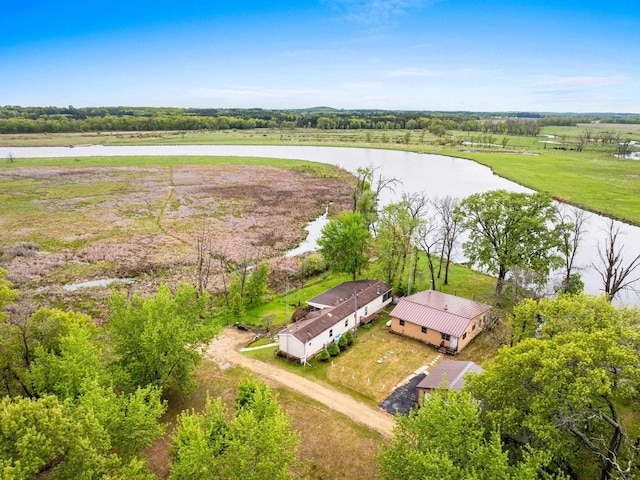 N5101 Lueck Ln, Princeton, WI 54968 - view from above of property with a large body of water