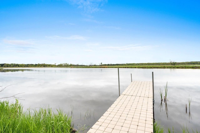 N5101 Lueck Ln, Princeton, WI 54968 - dock area featuring a water view