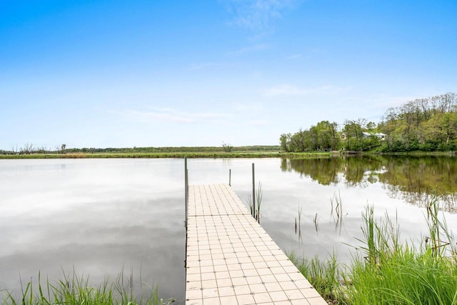 N5101 Lueck Ln, Princeton, WI 54968 - dock area featuring a water view