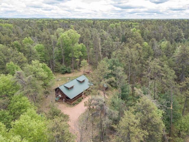 N8378 Timber Trl, New Lisbon, WI 53950 - aerial view of property and surrounding area with a forest