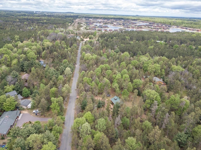 N8378 Timber Trl, New Lisbon, WI 53950 - aerial overview of property's location featuring a heavily wooded area