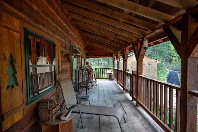 N8378 Timber Trl, New Lisbon, WI 53950 - view of deck