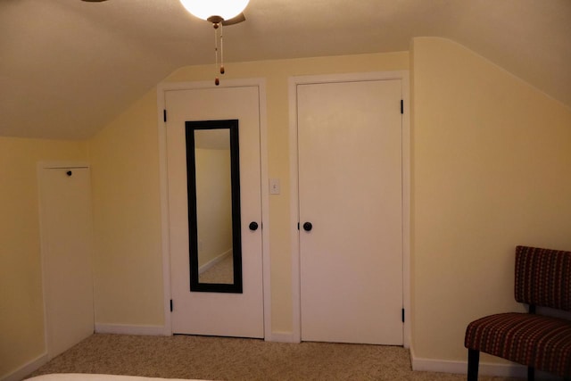 811 Spruce Dr, La Crescent, MN 55947 - bonus room featuring carpet floors, lofted ceiling, and baseboards