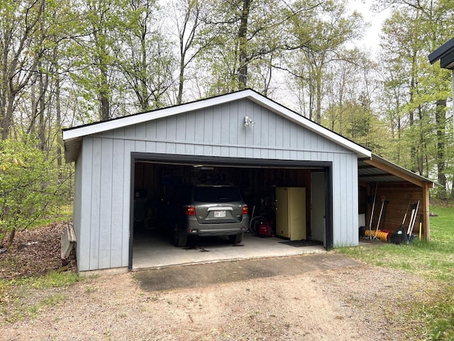 6898 Barbara Dr, Lake Tomahawk, WI 54539 - garage with a garage