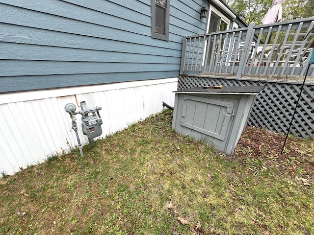 6898 Barbara Dr, Lake Tomahawk, WI 54539 - exterior view of gas meter
