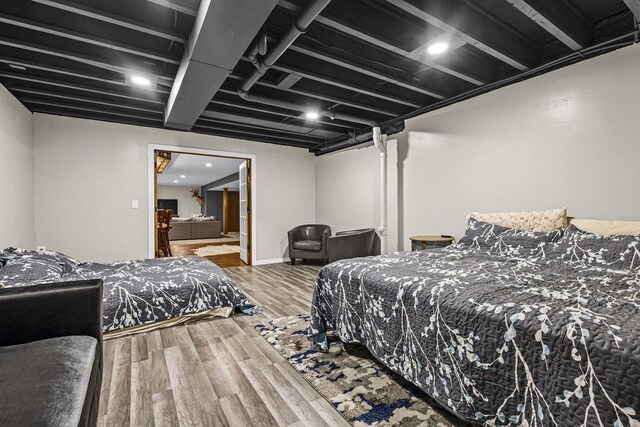 216 Deforest Dr, Kaukauna, WI 54130 - bedroom with wood finished floors and ensuite bathroom