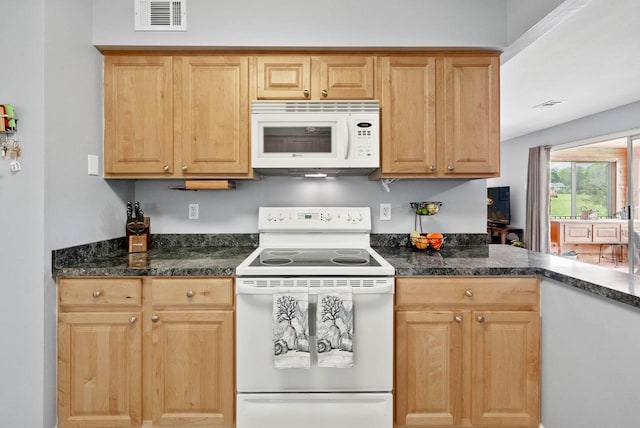 348 County Road B 8, Fontana, WI 53125 - kitchen featuring white appliances and light brown cabinets