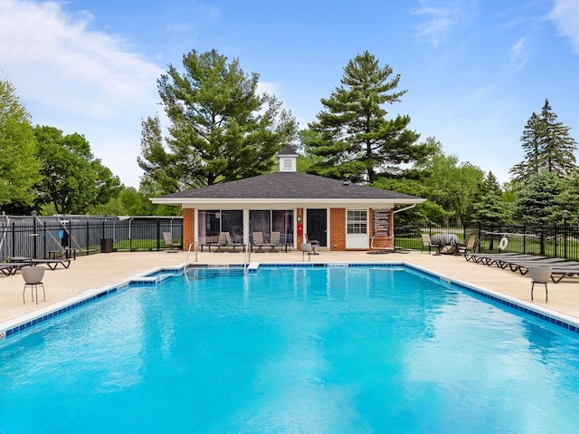 348 County Road B 8, Fontana, WI 53125 - community pool featuring a patio