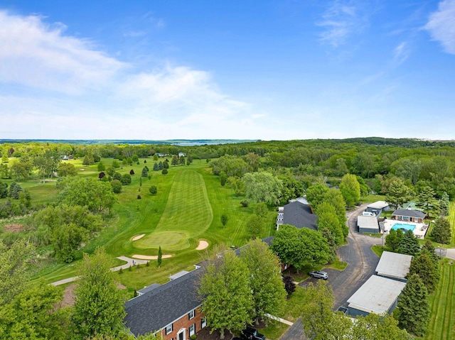 348 County Road B 8, Fontana, WI 53125 - aerial view of a forest and a local golf course