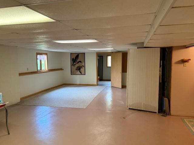 3108 Hawks Haven Trl, Deforest, WI 53532 - below grade area featuring baseboards
