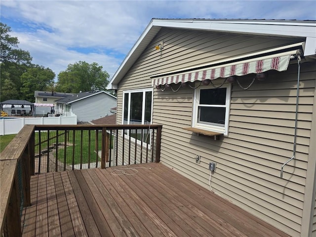 2626 Abbe Hill Dr, Eau Claire, WI 54703 - view of wooden terrace