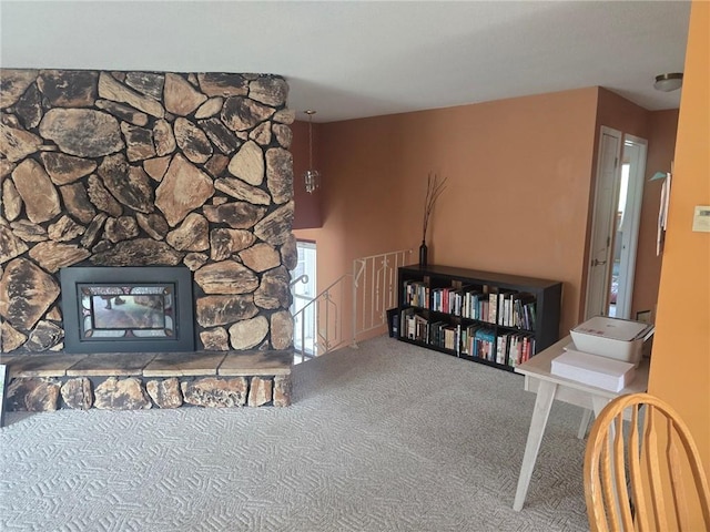 2626 Abbe Hill Dr, Eau Claire, WI 54703 - living area with carpet floors