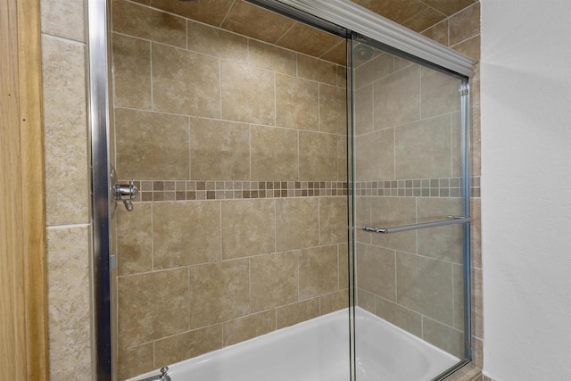 2104 Hazel St, Oshkosh, WI 54901 - full bath with shower / bath combination with glass door
