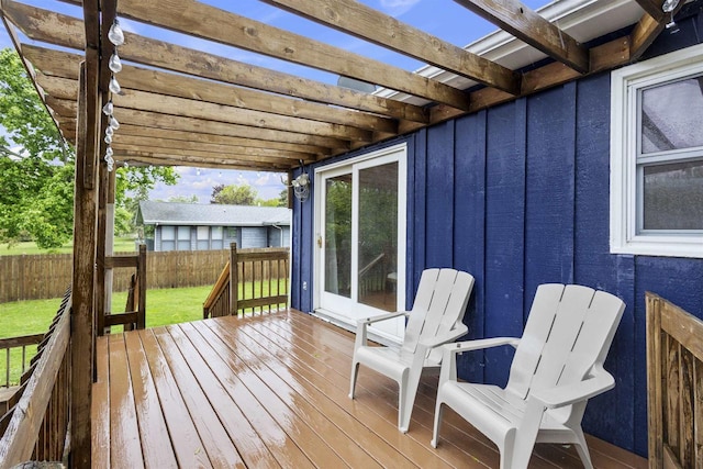 2104 Hazel St, Oshkosh, WI 54901 - deck featuring a pergola