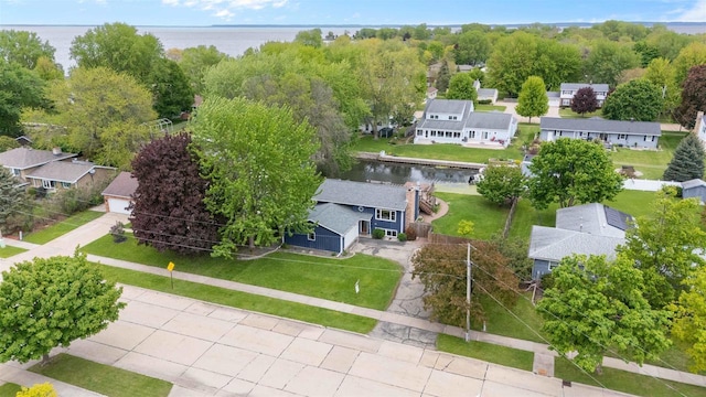 2104 Hazel St, Oshkosh, WI 54901 - aerial view of residential area featuring a nearby body of water