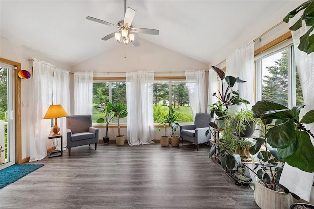 819 Fairway Cir, Black River Falls, WI 54615 - sunroom with plenty of natural light and lofted ceiling