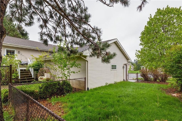 819 Fairway Cir, Black River Falls, WI 54615 - view of yard with a gate