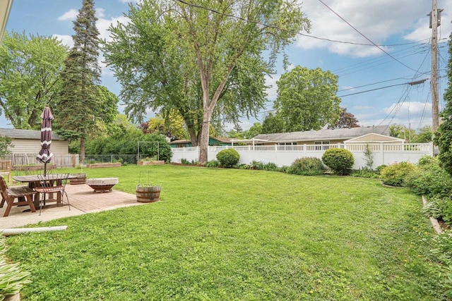 4912 Schofield St, Monona, WI 53716 - view of yard featuring a patio area