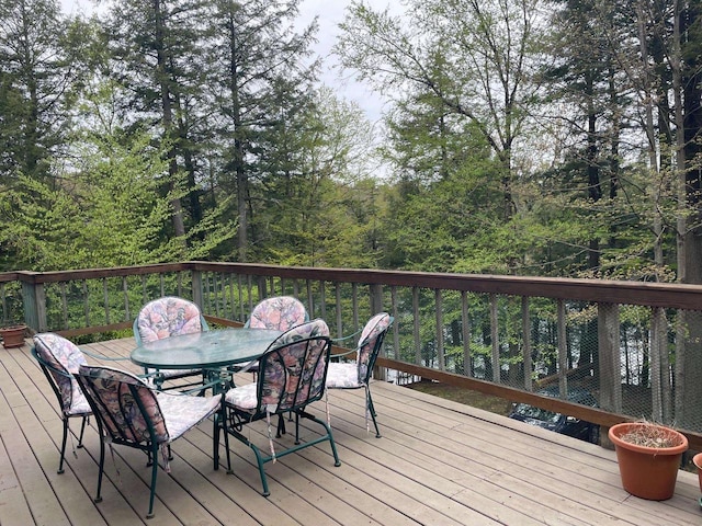 17235 Little Archibald Rd, Townsend, WI 54175 - deck featuring outdoor dining space