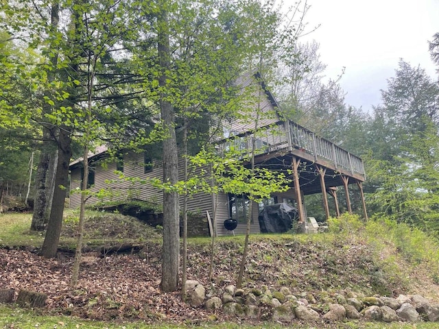 17235 Little Archibald Rd, Townsend, WI 54175 - rear view of house featuring a deck