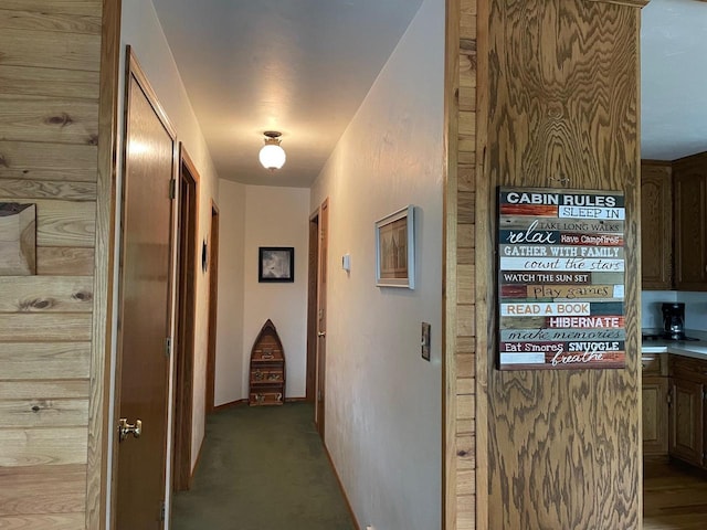 17235 Little Archibald Rd, Townsend, WI 54175 - hallway featuring carpet flooring