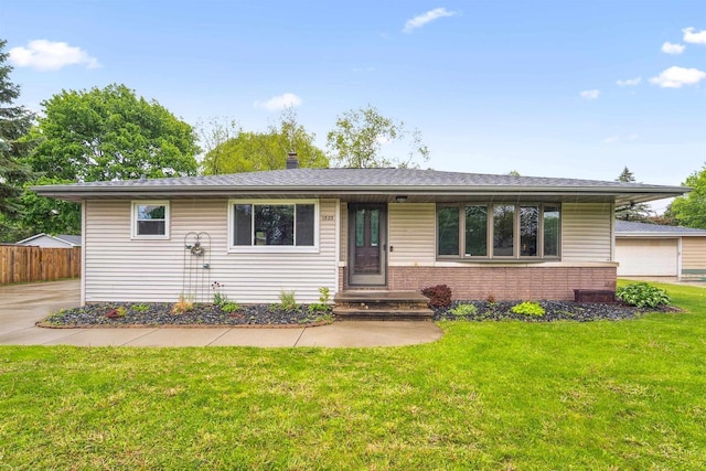 1523 N Lynndale Dr, Appleton, WI 54914 - view of front of property featuring brick siding and a chimney