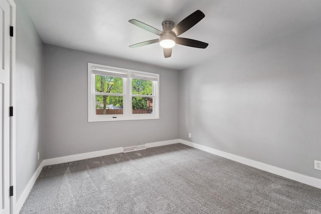 1523 N Lynndale Dr, Appleton, WI 54914 - carpeted empty room with baseboards and ceiling fan