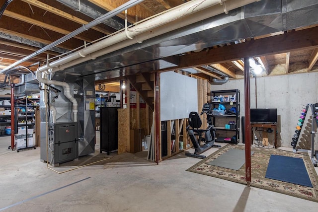 141 Cavil Way, De Pere, WI 54115 - unfinished below grade area featuring heating unit