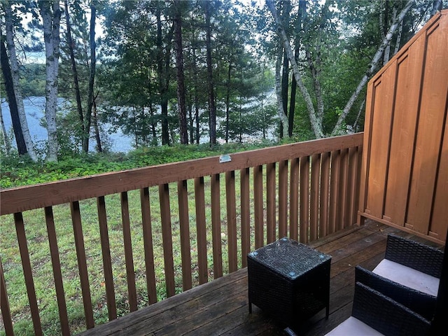 15326 W Birch Point Rd, Hayward, WI 54843 - view of wooden deck