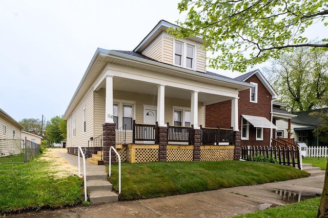 1516 Blake Ave, Racine, WI 53404 - view of front of property featuring covered porch and brick siding