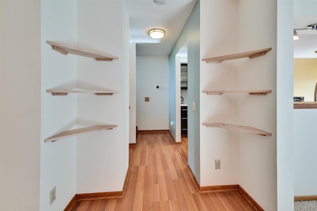 69 Ponwood Cir, Madison, WI 53717 - corridor with light wood-type flooring and baseboards