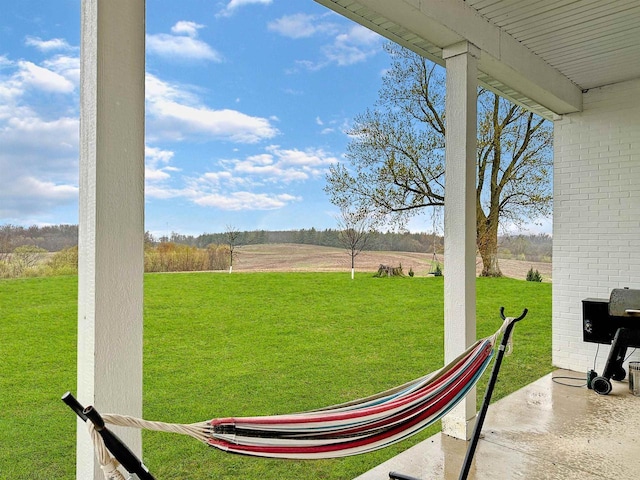 11691 County Road P, Bagley, WI 53801 - view of green lawn with a rural view